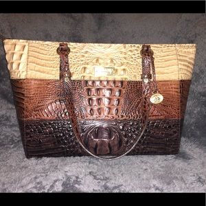 Brahmin Medium Arno- Praline Vineyard Shoulder Bag